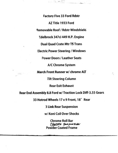 1933 Currant Red Ford Roadster Convertible