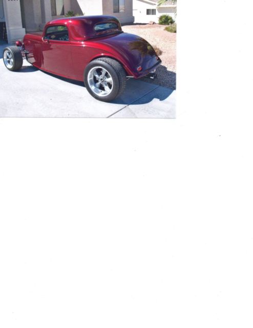 1933 Currant Red Ford Roadster Convertible