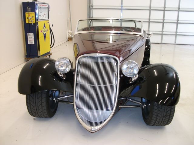 1933 Currant Red Ford Roadster Convertible