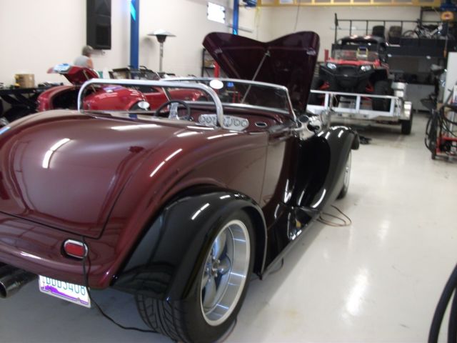 1933 Currant Red Ford Roadster Convertible