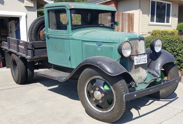 1934 Green Ford Other Pickups Cab & Chassis