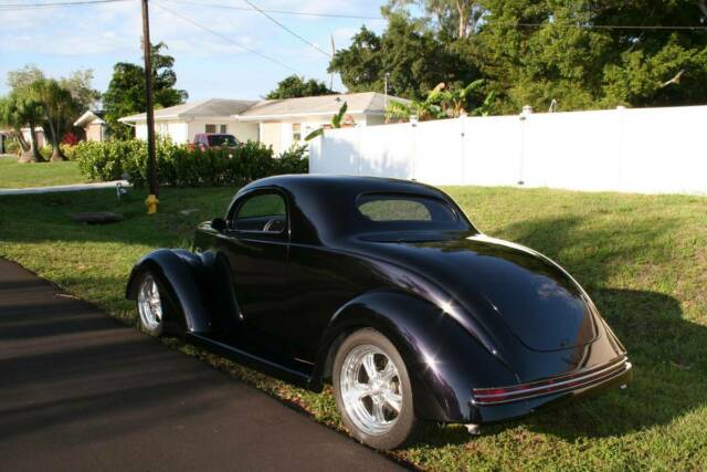 1937 CUSTOM PEARL PAINT BLACK/PURPLE Ford FORD 3 WINDOW COUPE Coupe