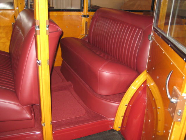 1937 Dark Red Ford Wagon Wagon
