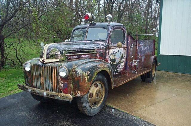 1946 GRAY Ford 1/2 Ton Pickup FIRE TRUCK
