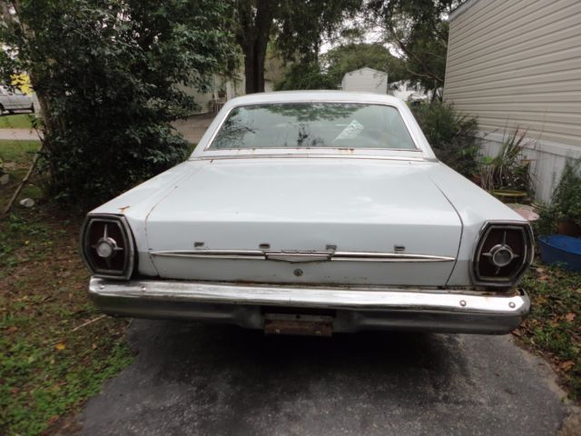 1965 White Ford Galaxie Coupe