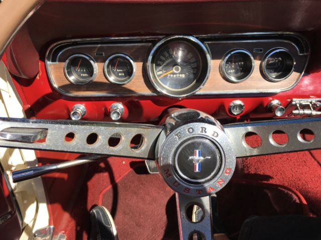 1966 White Ford Mustang Convertible