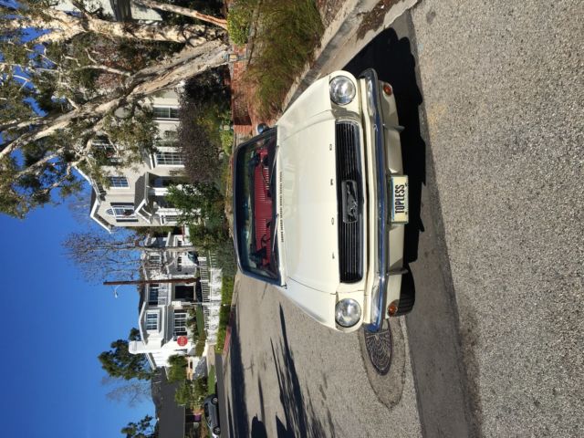 1966 White Ford Mustang Convertible