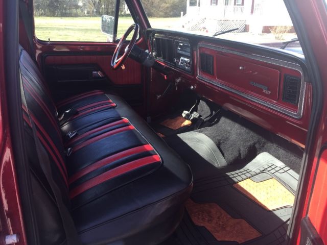 1977 Gold and burgundy Ford F-100 Standard Cab Pickup