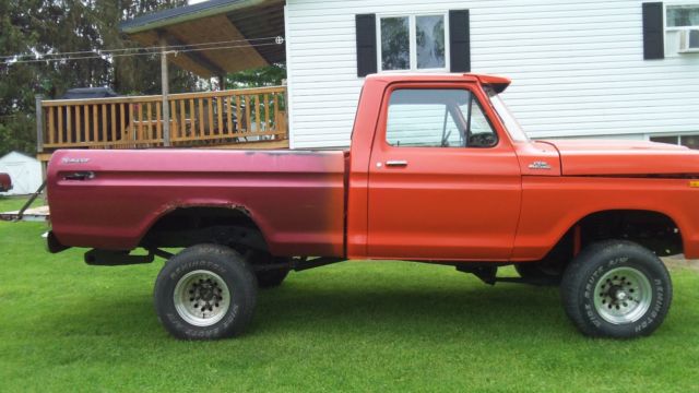 1979 Orange Ford F-150 Standard Cab Pickup