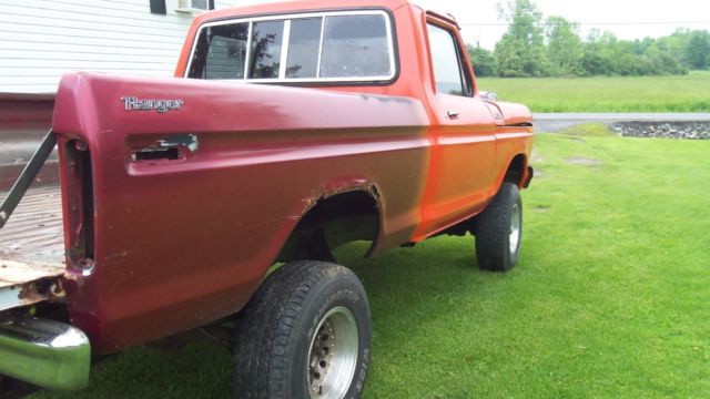 1979 Orange Ford F-150 Standard Cab Pickup