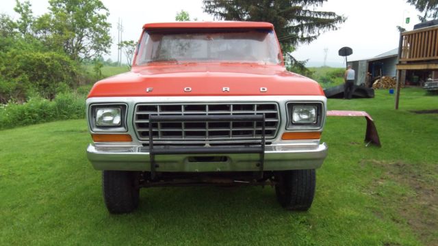 1979 Orange Ford F-150 Standard Cab Pickup