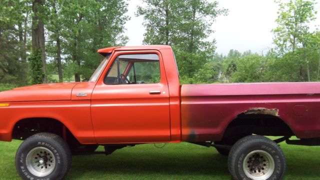1979 Orange Ford F-150 Standard Cab Pickup
