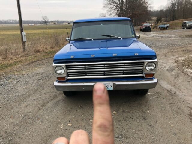 1968 Blue Ford F-250 Standard Cab Pickup