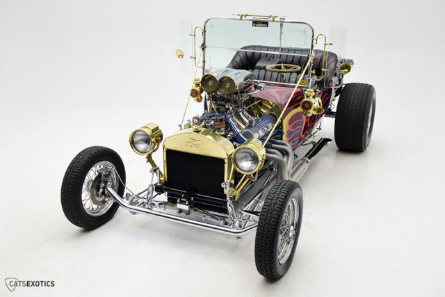 1923 Burgundy Ford Model T Convertible