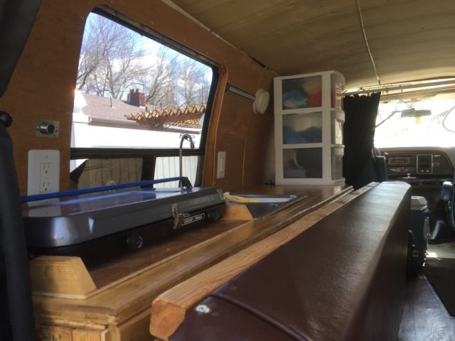 1983 White Ford E-Series Van Van Camper