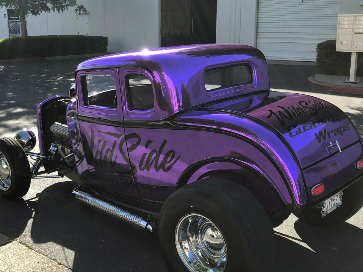 1932 Purple Chrome Ford 5-Window Coupe 2d : 2 Door Hard TOP