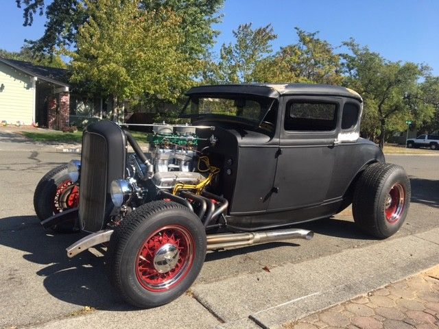 1931 Black Ford Model A COUPE