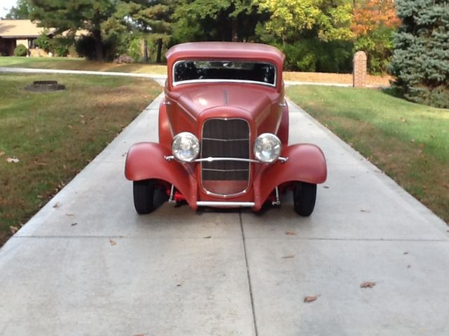 1932 Red oxide urethane  Ford 3 window coupe Coupe