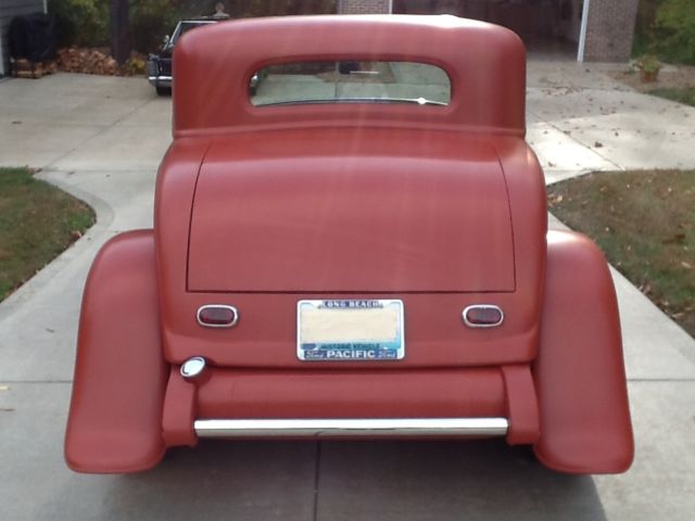 1932 Red oxide urethane  Ford 3 window coupe Coupe