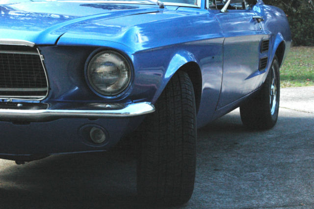 1967 Blue Ford Mustang coupe