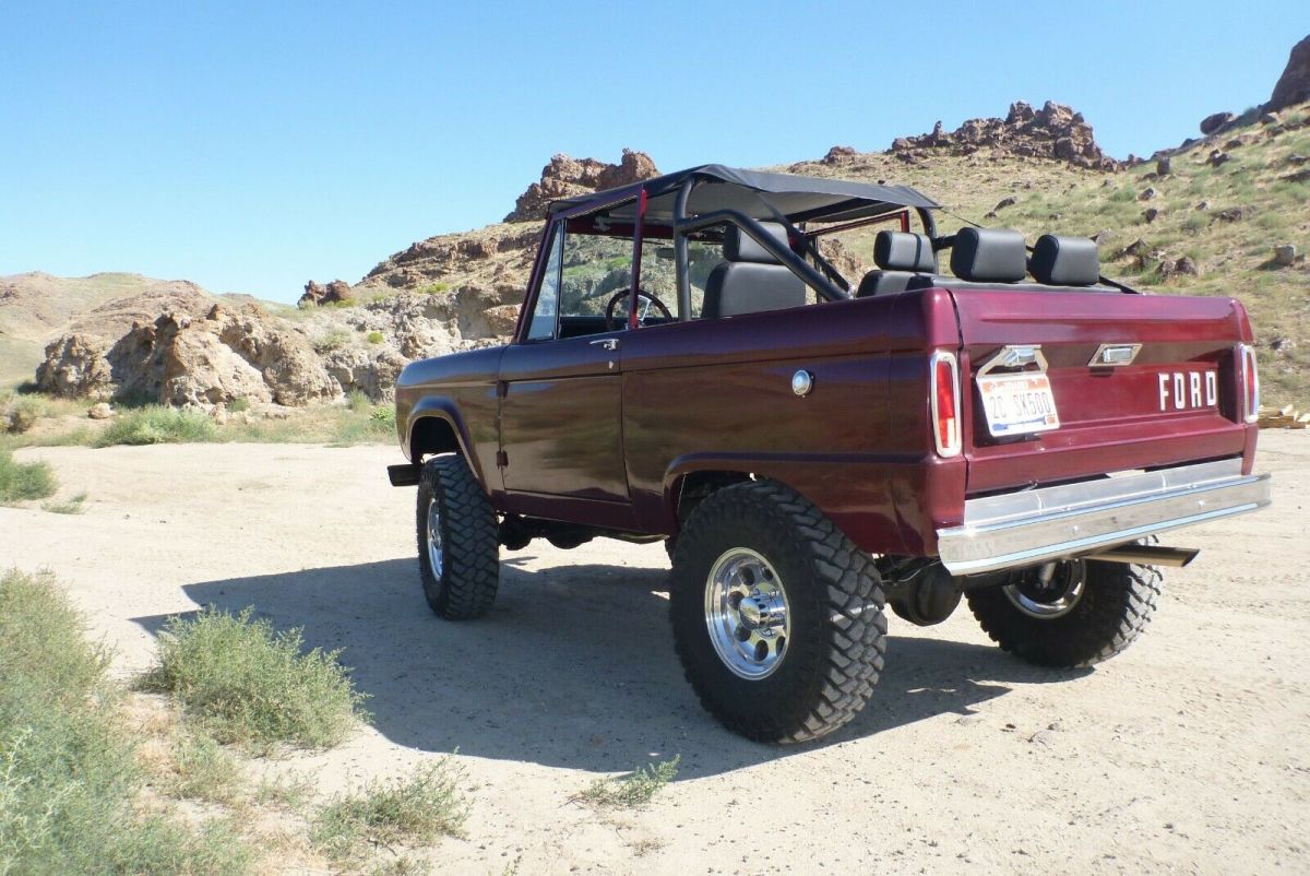 1966 Burgundy Ford Bronco SUV