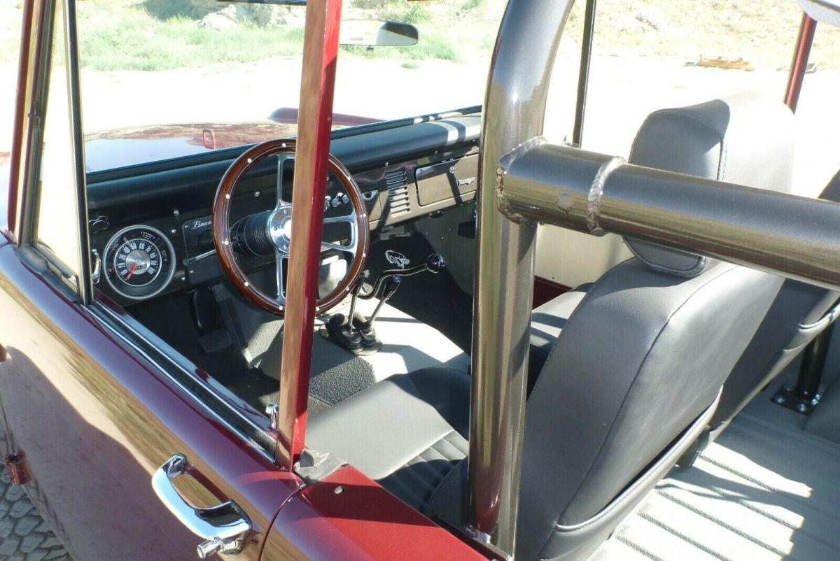 1966 Burgundy Ford Bronco SUV