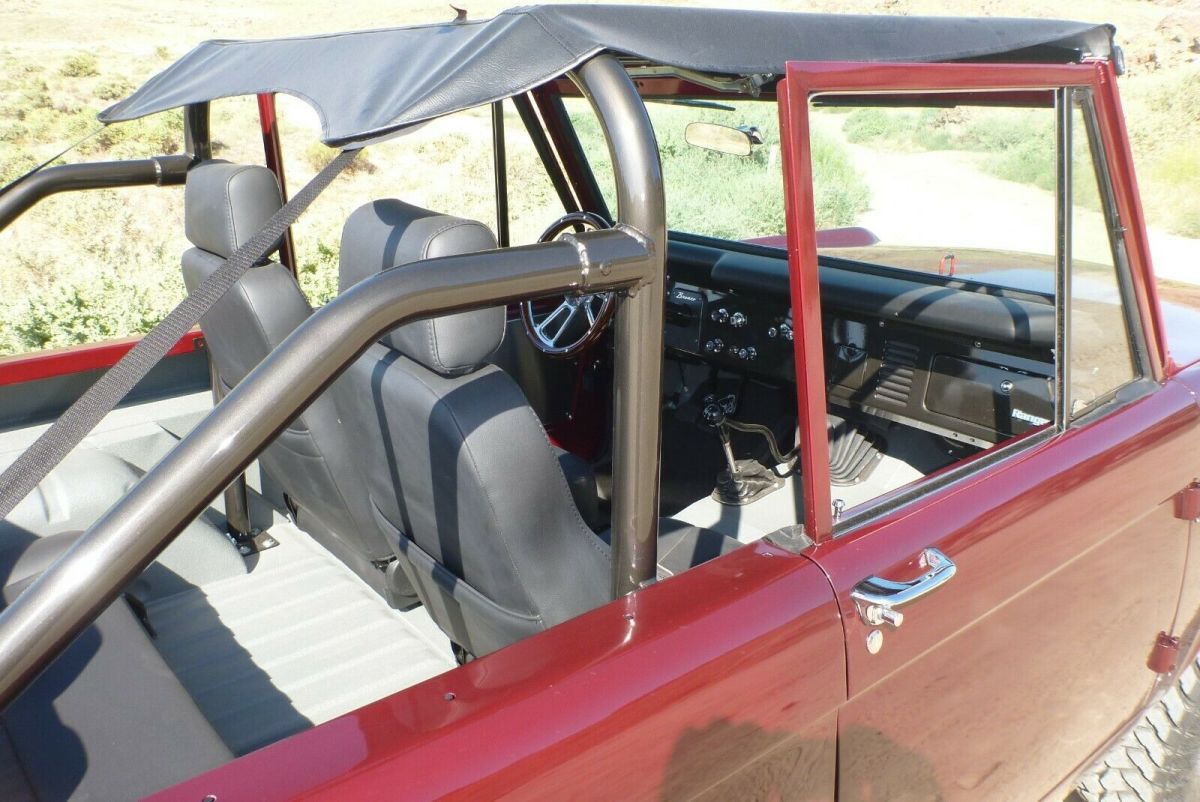 1966 Burgundy Ford Bronco SUV
