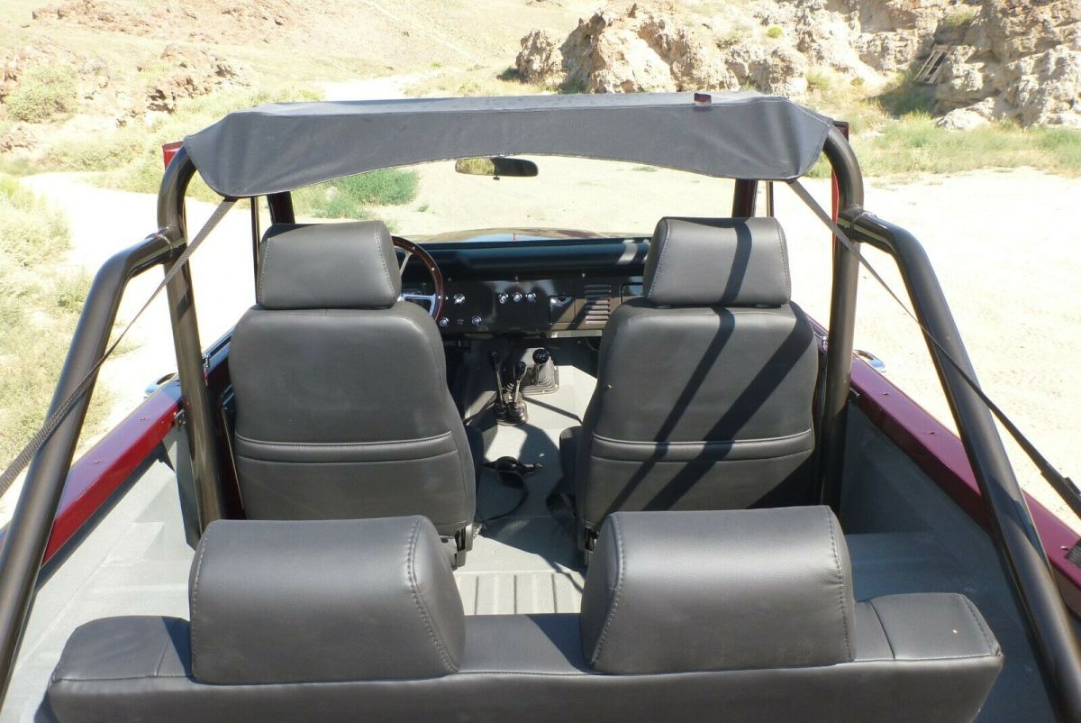 1966 Burgundy Ford Bronco SUV