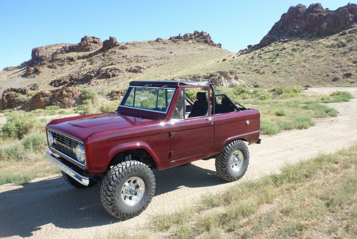 1966 Burgundy Ford Bronco SUV