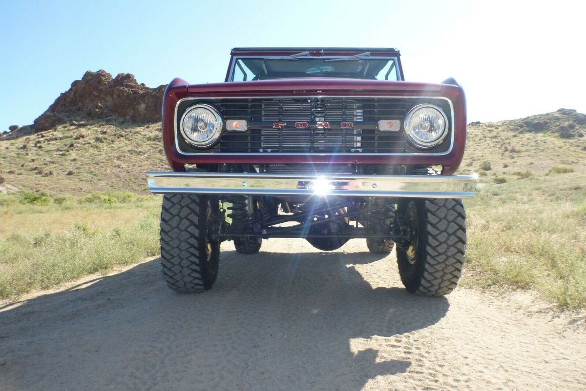 1966 Burgundy Ford Bronco SUV