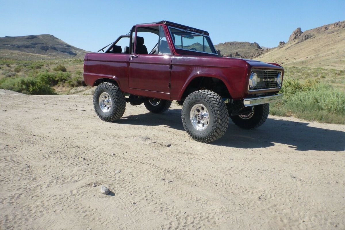 1966 Burgundy Ford Bronco SUV
