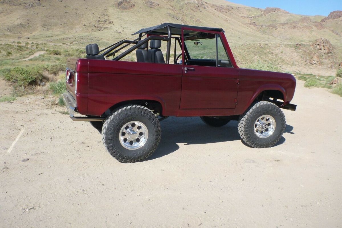 1966 Burgundy Ford Bronco SUV