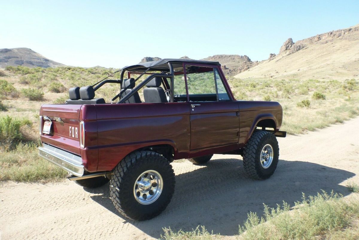 1966 Burgundy Ford Bronco SUV