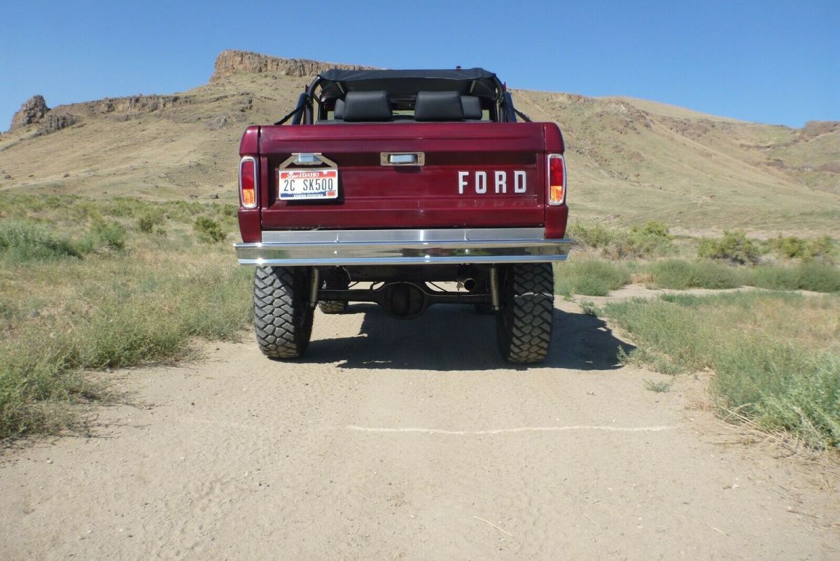 1966 Burgundy Ford Bronco SUV