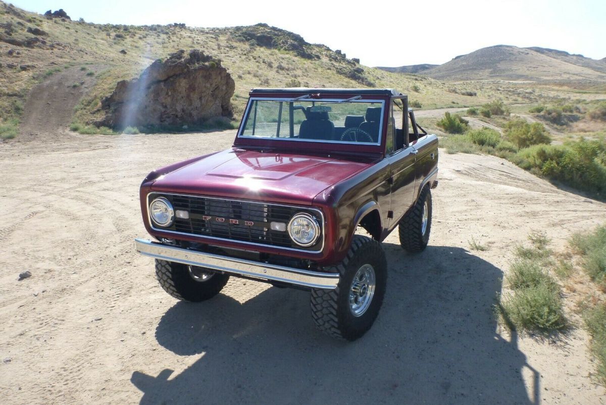 1966 Burgundy Ford Bronco SUV