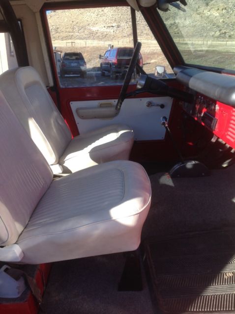 1970 Red Ford Bronco SUV