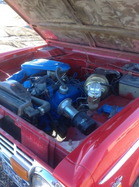 1970 Red Ford Bronco SUV