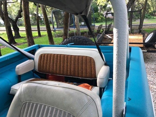 1970 Blue Ford Bronco Convertible