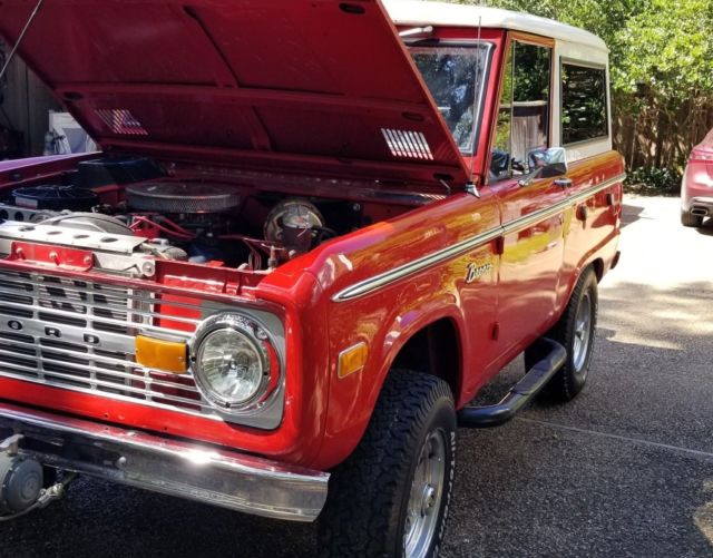 1974 Red Ford Bronco
