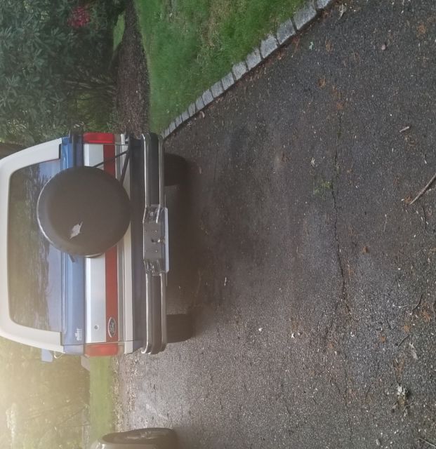 1988 Blue Ford Bronco Convertible