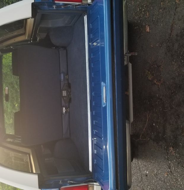 1988 Blue Ford Bronco Convertible