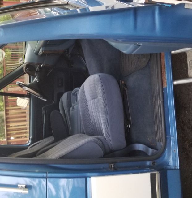 1988 Blue Ford Bronco Convertible