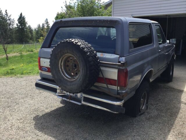 1990 Gray Ford Bronco