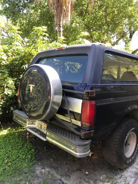 1994 Midnight Blue Ford Bronco SUV