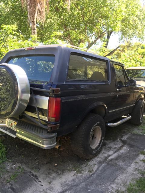 1994 Midnight Blue Ford Bronco SUV