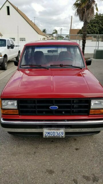 1989 Red Ford Bronco II 2d