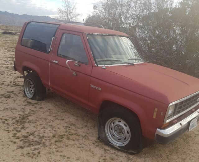 1987 Burgundy Ford Bronco II SUV