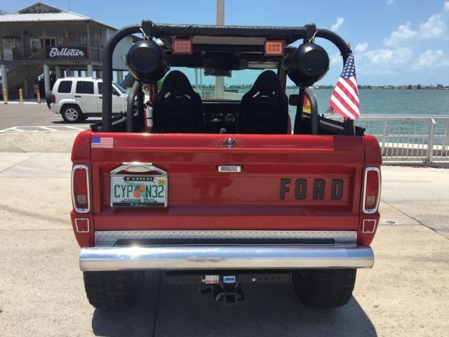 1974 Red Ford Bronco Convertible