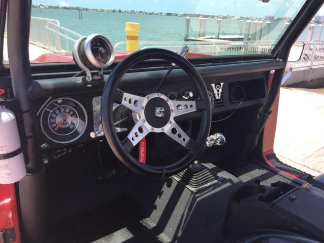 1974 Red Ford Bronco Convertible