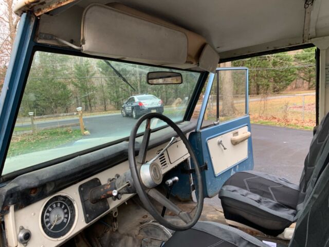 1972 Blue Ford Bronco Wagon
